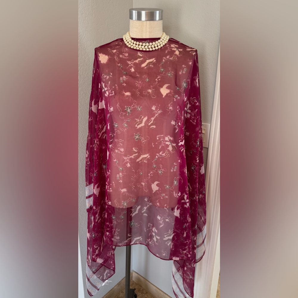 Charming Charlie Large Sheer Scarf 31” x 70”